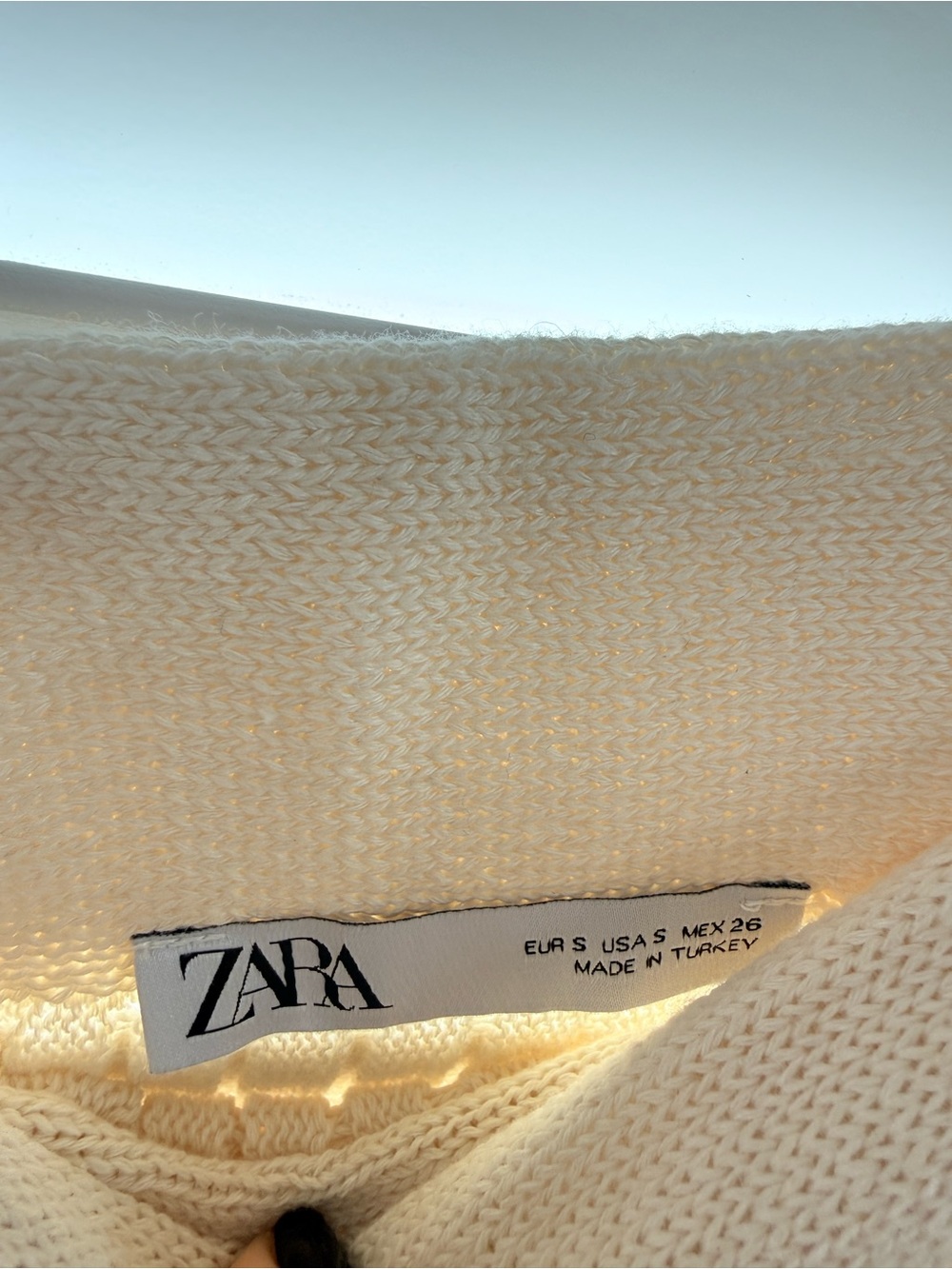 Zara Cream Pleated Mini Skirt - Picture 3 of 4